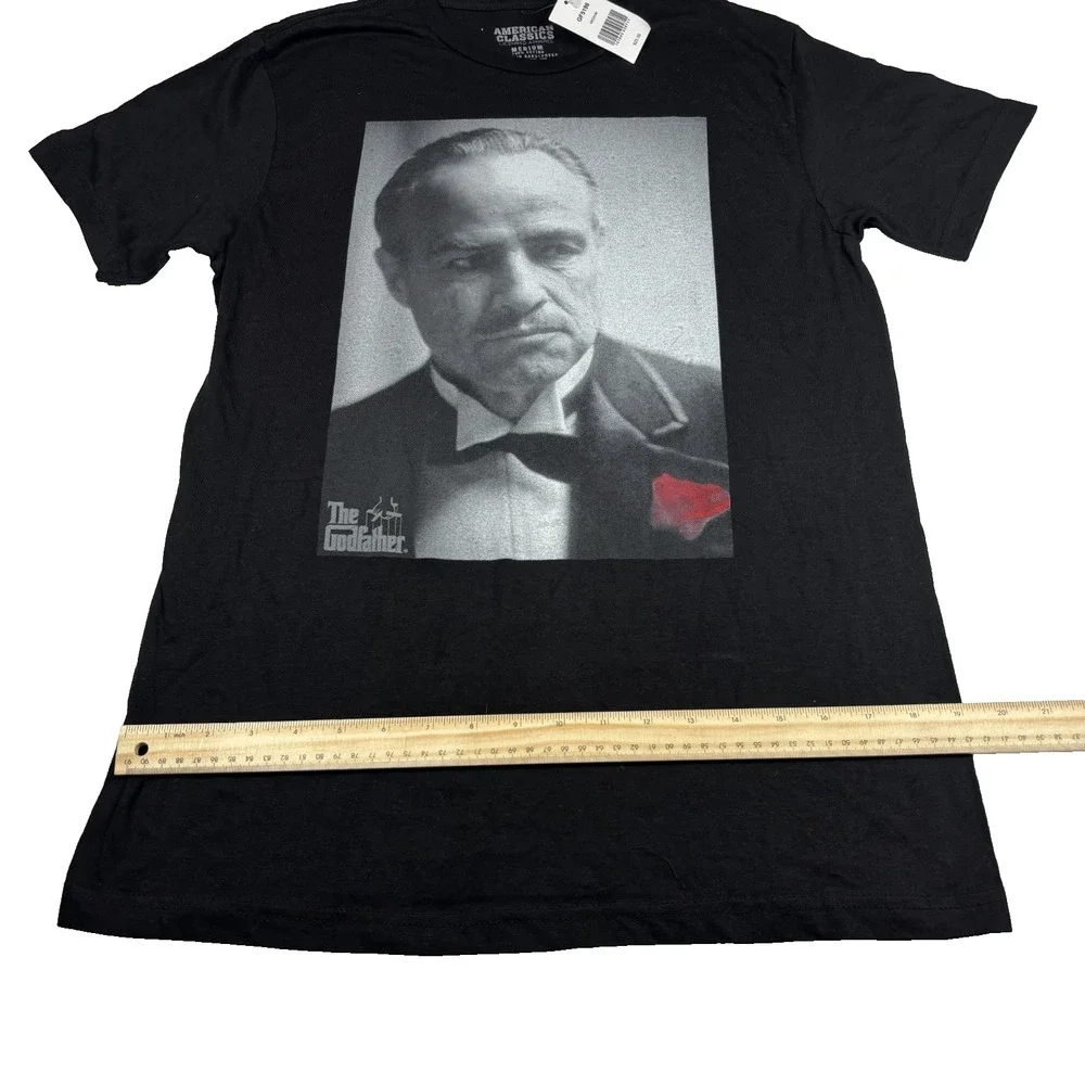 AMERICAN CLASSICS THE GODFATHER MARLON BRANDO GRAPHIC T-SHIRT MEDIUM NWT $25